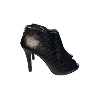 Ann Marino Dressy Stiletto Ankle Shooties Black Women's Size 7.5